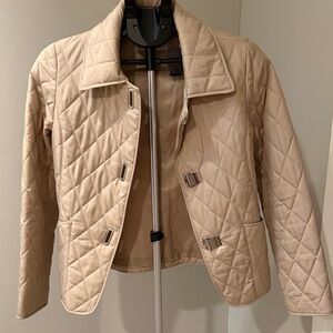 Michael Kors Women's Beige Quilted Puffer Jacket